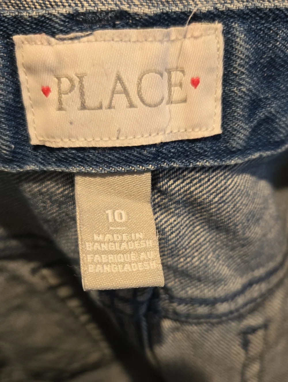 The Children's Place Light Blue Denim Short Overalls